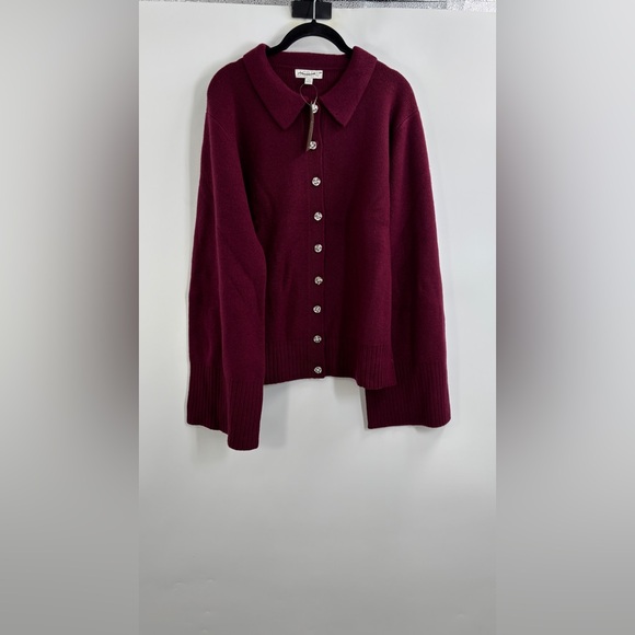 J.Crew Milano-stitch cinched-waist cardigan with embellished buttons - Picture 5 of 6